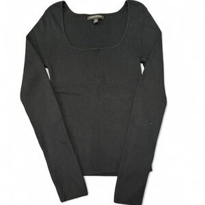 Banana Republic ribbed sweater square neck top